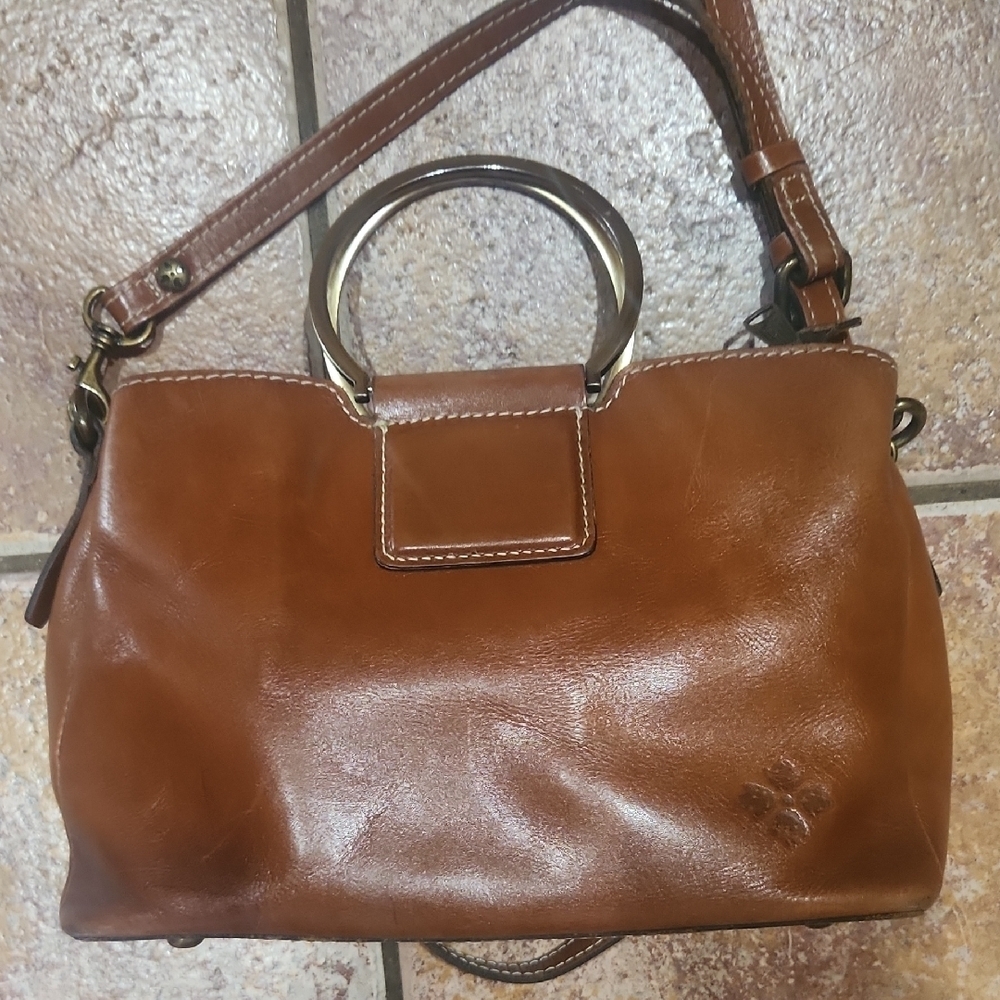 Patricia Nash Brown Leather Handbag EUC